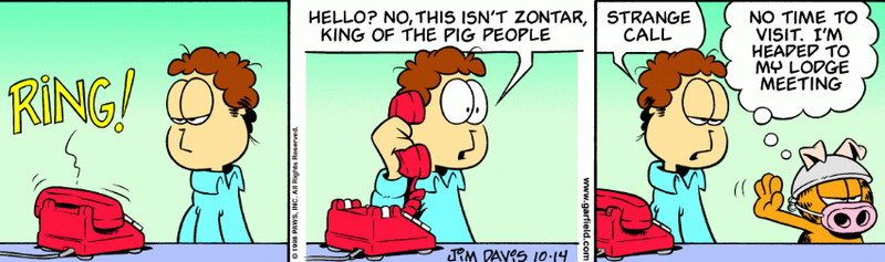 Illustration for article titled (Not)Jim Davis sort of Translates the Mueller Report into Garfield Strips so You're Entertained